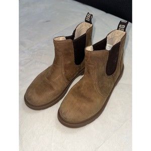 UGG Bolden Weather Chelsea Boots, Brown, Big Kids 4